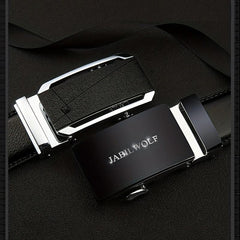 Men's Leather Automatic Buckle Belt Jeans Pants Belt