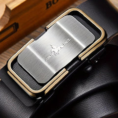 Men's Smooth Buckle Belt for Business Party Travel Dress