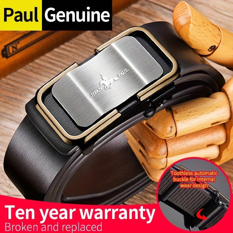 Men's Smooth Buckle Belt for Business Party Travel Dress