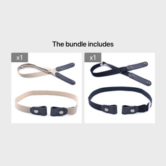Elastic Waist Belt No Buckle for Men No Bulge No Hassle Belt