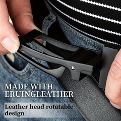 Adjustable Leather Hole Belt For Men