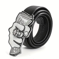 100 Dollar Bills Demon Skull Rings Metal Belt Buckle Gothic Hip hop Rock