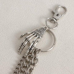 Skull Hand Heart Lock Decorative Pant Chain Waist Chains Hip Hop Rock Punk