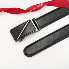 Men's Leather Belt Automatic Buckle Casual Versatile Belt
