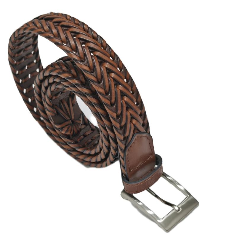 Men's Hollow Buckle Leather Belt for Outdoor Party Holiday