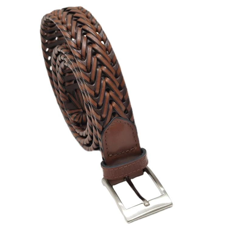 Men's Hollow Buckle Leather Belt for Outdoor Party Holiday