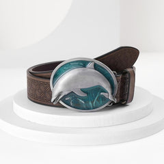 Men's Shark Buckle Belt, Domineering Style