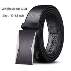 Men's Metal Automatic Buckle High Belt For Business