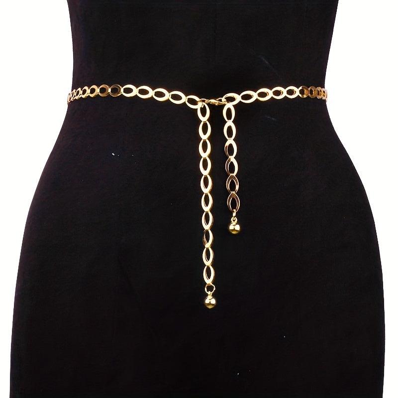 Metal Waist Chain Thin Belt All match Decorative Dress With Belt Waist Rope Punk