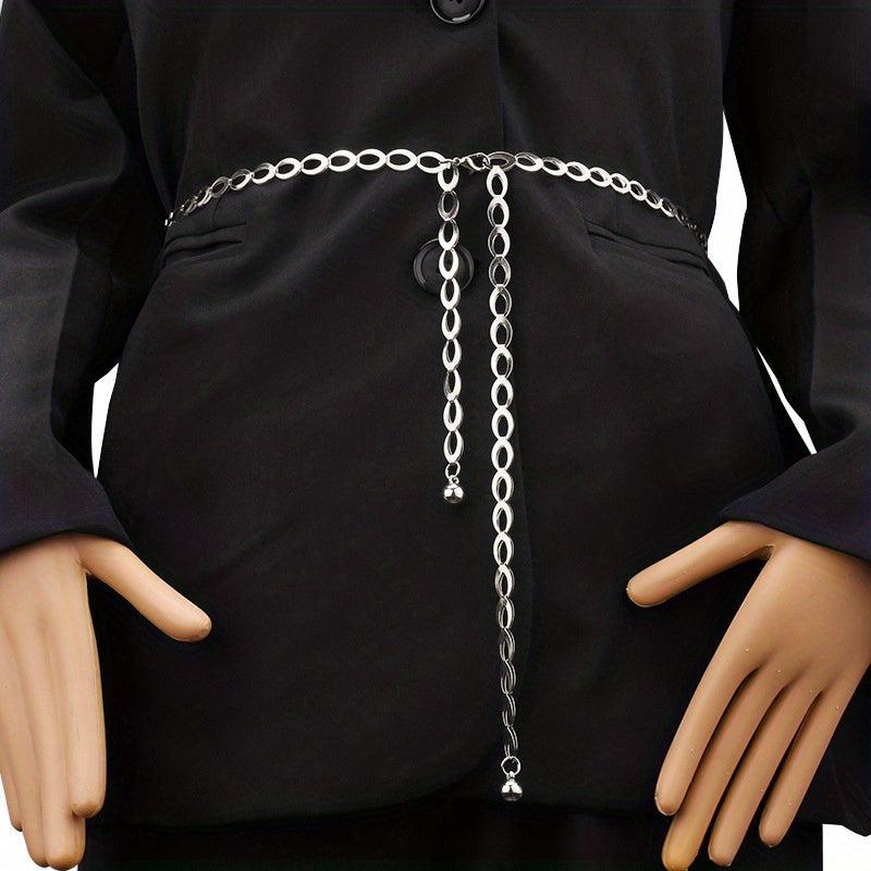 Metal Waist Chain Thin Belt All match Decorative Dress With Belt Waist Rope Punk