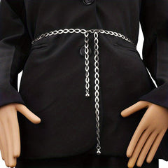 Metal Waist Chain Thin Belt All match Decorative Dress With Belt Waist Rope Punk
