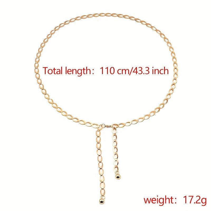 Metal Waist Chain Thin Belt All match Decorative Dress With Belt Waist Rope Punk