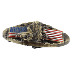 Western Cowboy Style Belt Buckle High Zinc Alloy Flag Belt Buckle