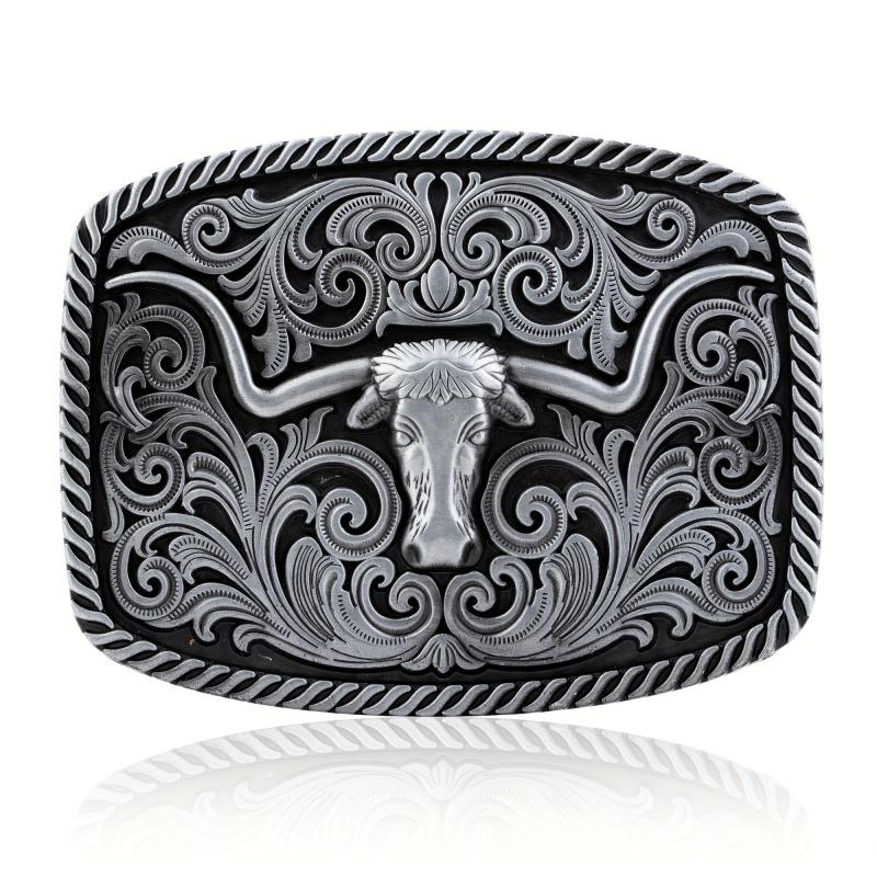Western Cowboy Bull Head Belt Buckle Novelty