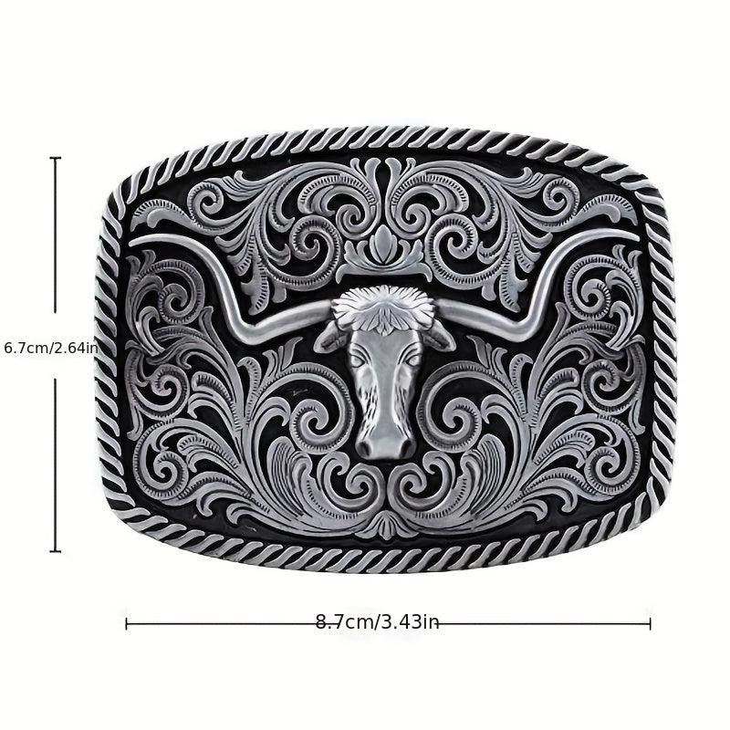 Western Cowboy Bull Head Belt Buckle Novelty