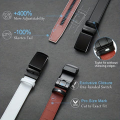 Rivet Automatic Buckle Alloy Belt Casual Adjustable Belt For Men