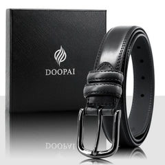 Men's Pin Buckle Belt Dress Adjustable Casual Business Metal Buckle Belt