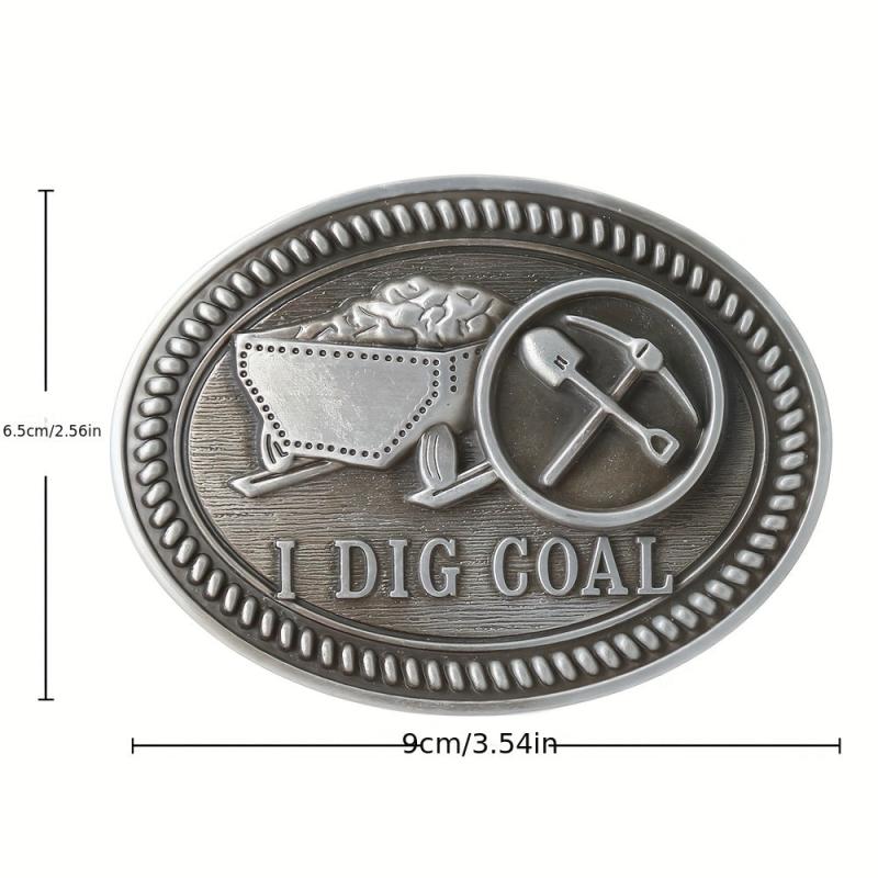 Mining Worker Belt Buckle Retro Casual Belt Buckle