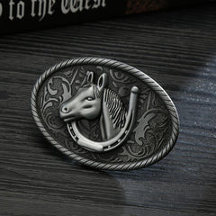 Personality Western Cowboy Men's Horse Head Buckle