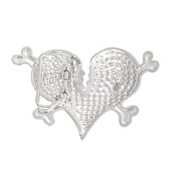 Red Love Heart Cardiac Belt Buckle Funny Charm Bone Clasp Jeans Accessory Men
