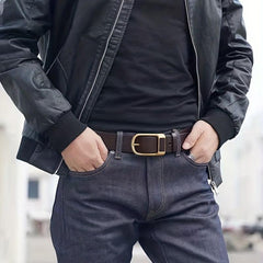 Men's PU Leather Buckle Belt Decorative Belt Husband Boyfriends Birthday