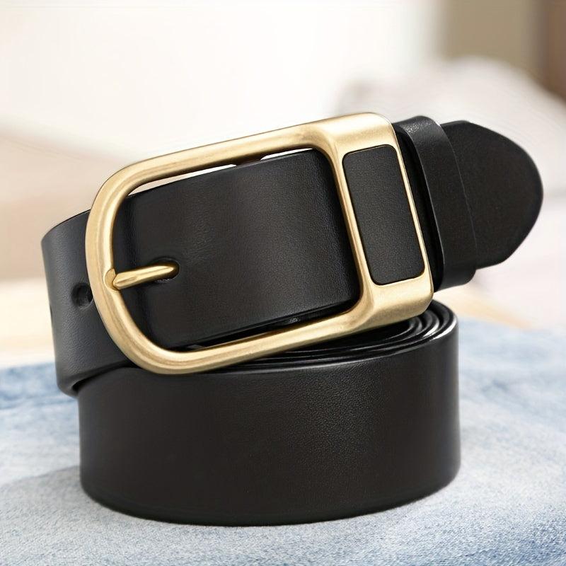 Men's PU Leather Buckle Belt Decorative Belt Husband Boyfriends Birthday