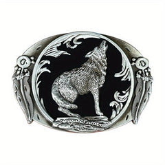 Vintage Wolf Belt Buckle Western Cowboy European American Hot