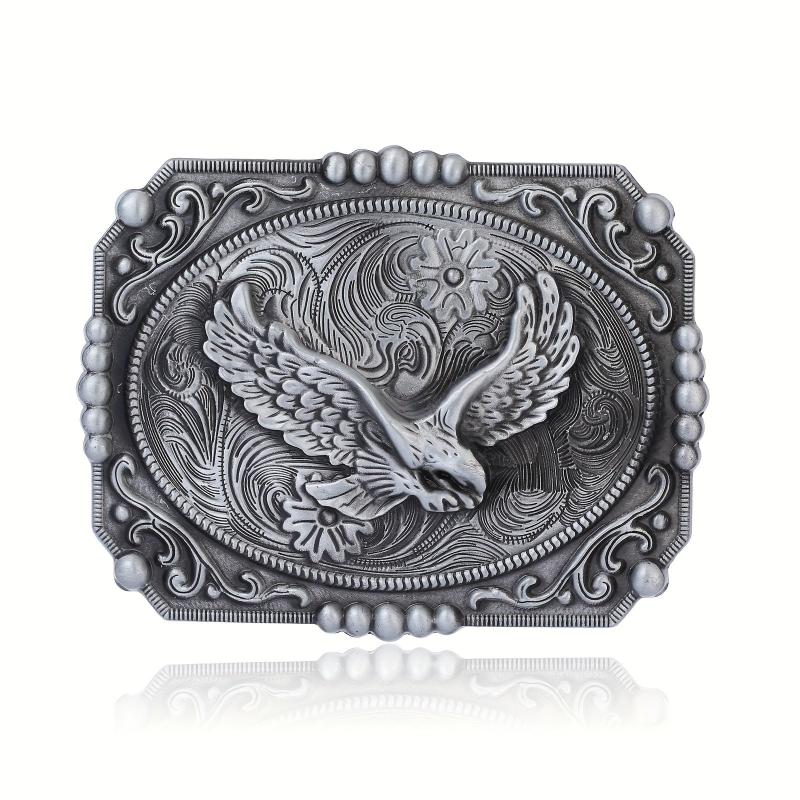 Western Cowboy Belt Buckle Eagle Carved Novelty Belt Accessories