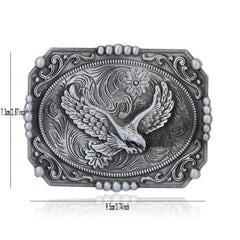 Western Cowboy Belt Buckle Eagle Carved Novelty Belt Accessories