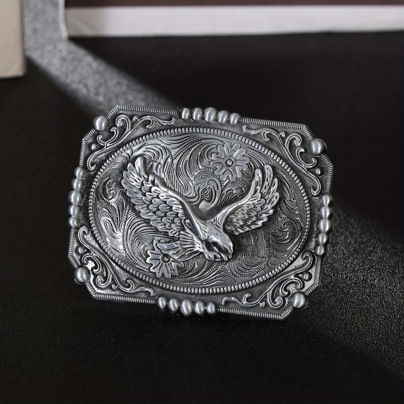 Western Cowboy Belt Buckle Eagle Carved Novelty Belt Accessories