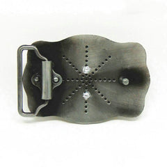 Western Cowboy Style Wave Lace Belt Buckle Knight Classic Retro Casual Belt