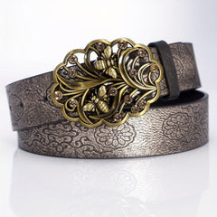 Men's Bee Trees Pattern Business Belt