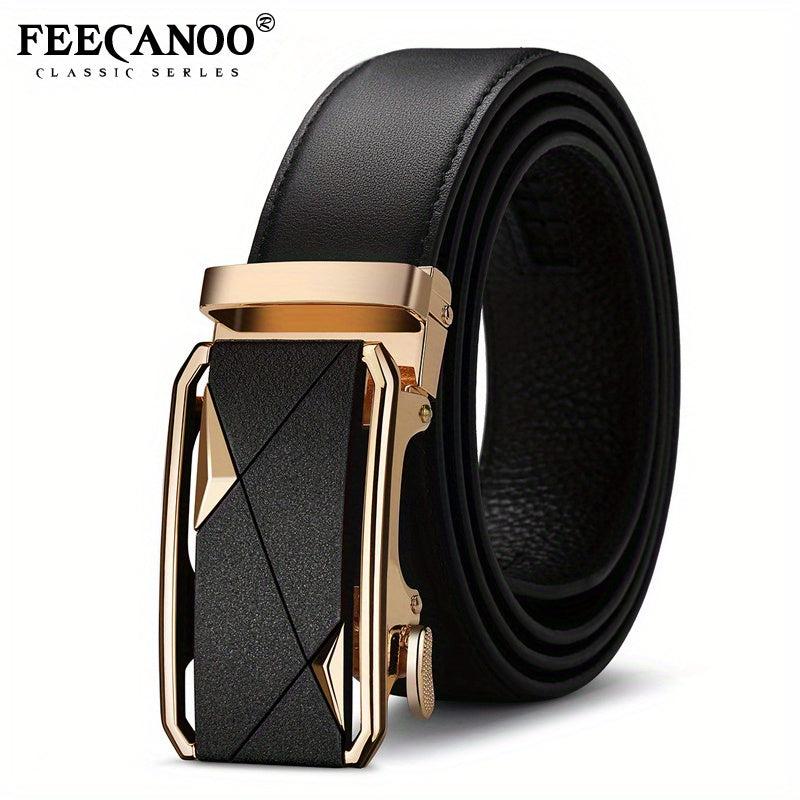 Men's Cowhide Automatic Business Leather Belt