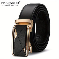 Men's Cowhide Automatic Business Leather Belt