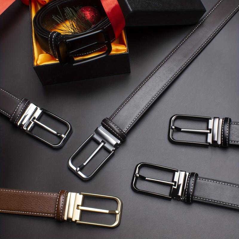 Men's Leather Belt - Classic Business Casual Belt