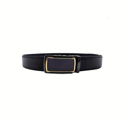 Men's Leather Belt Automatic Buckle Business Waist Strap