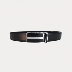 Men's Leather Belt Automatic Buckle Business Suit Waist Strap