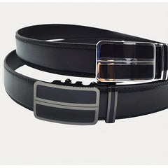 Men's Leather Belt Automatic Buckle Business Suit Waist Strap
