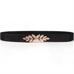 Leaf Metal Belt Multicolor High Stretch Thin Girdle For Men