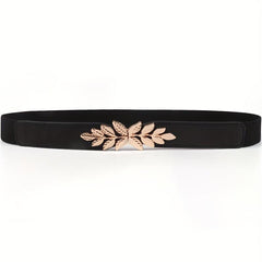 Leaf Metal Belt Multicolor High Stretch Thin Girdle For Men