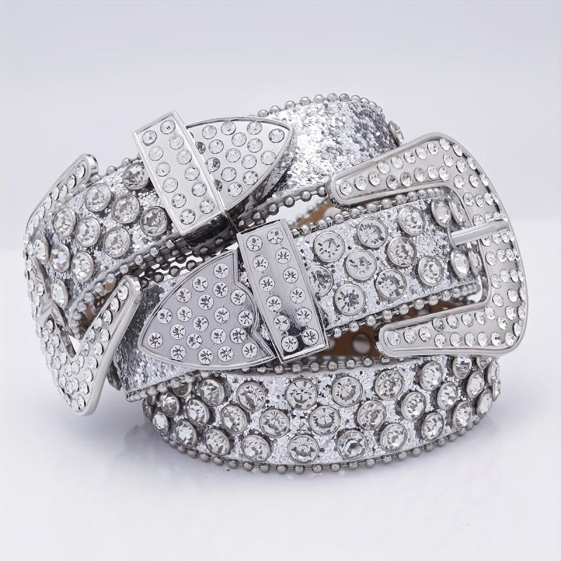 Men's Rhinestone Hip Hop Belt for Pants