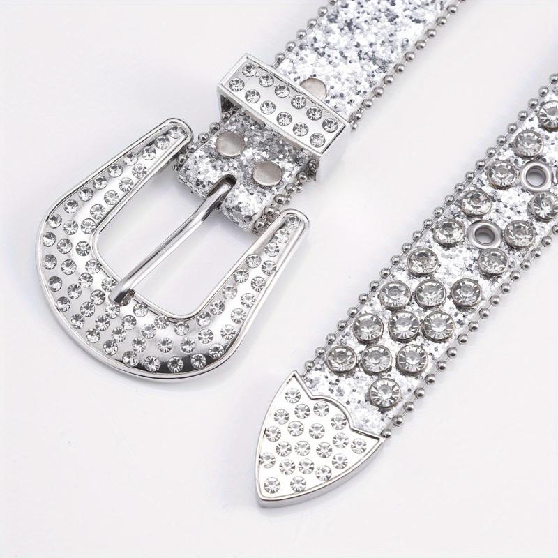 Men's Rhinestone Hip Hop Belt for Pants