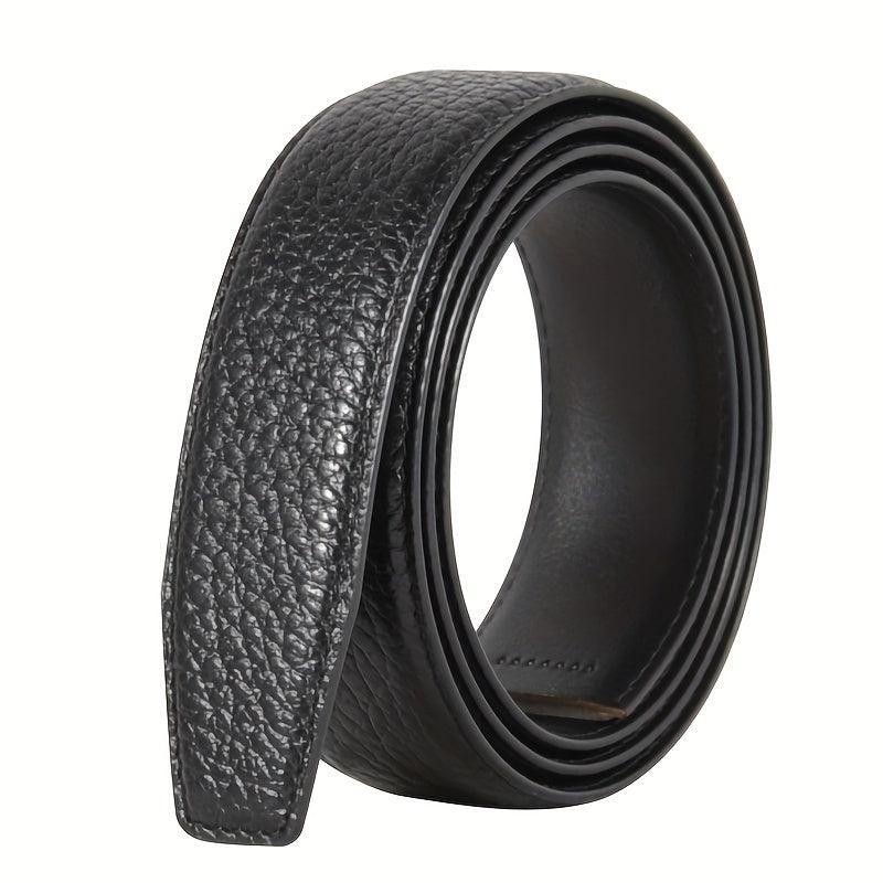 Men's Leather Belt Automatic Buckle Waist Strap