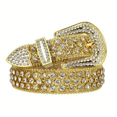 Y2K Sparkle Western Rhinestone Belt for Men Women