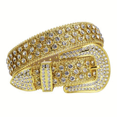 Y2K Sparkle Western Rhinestone Belt for Men Women