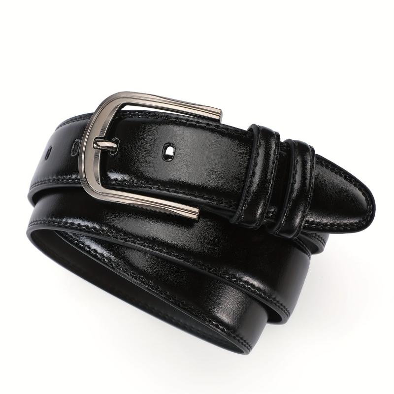 Men's Pin Buckle Belt PU Leather Casual Jeans Pants Waist Strap