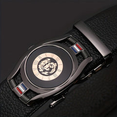 CKB PL Men's Leather Belt Automatic Buckle Casual Versatile Belt