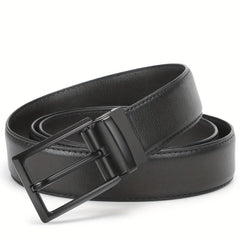Men's Leather Dress Belt & Casual Belts With Single Prong Buckle
