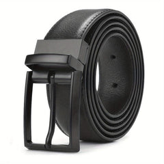 Men's Leather Dress Belt & Casual Belts With Single Prong Buckle