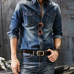Men's Pin Buckle Retro Belt, Japanese Buckle, Leisure Belt